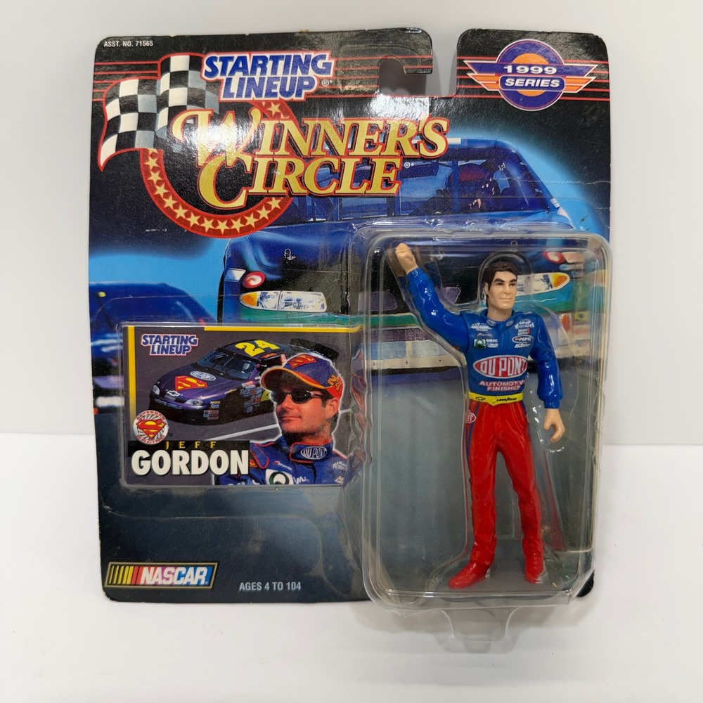 Starting Lineup Winners Circle Jeff Gordon NASCAR Action Figure 1999 Series Blue